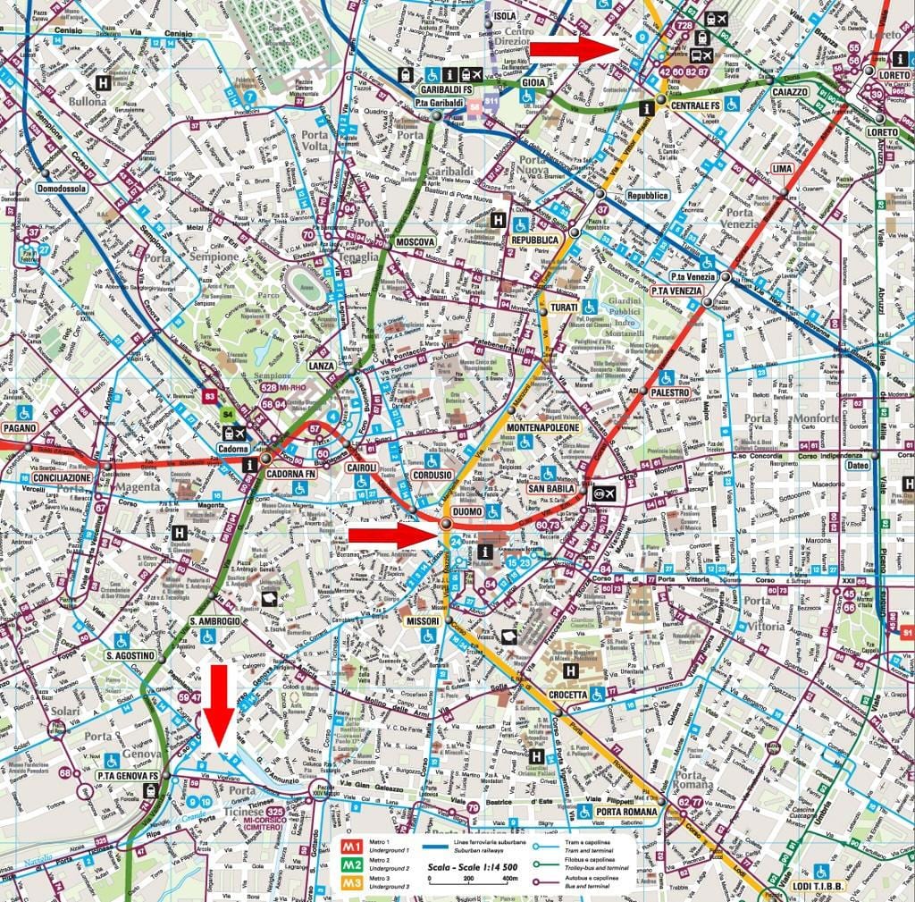 милан navigli газрын зураг