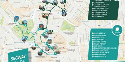 Милан алхах аялал жуулчлалын газрын зураг
