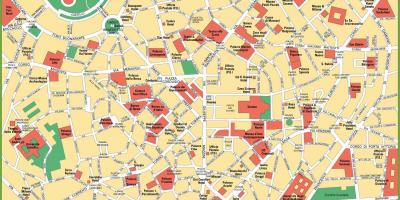 Милан хотын газрын зураг
